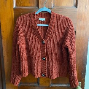 Auburn cropped cardigan